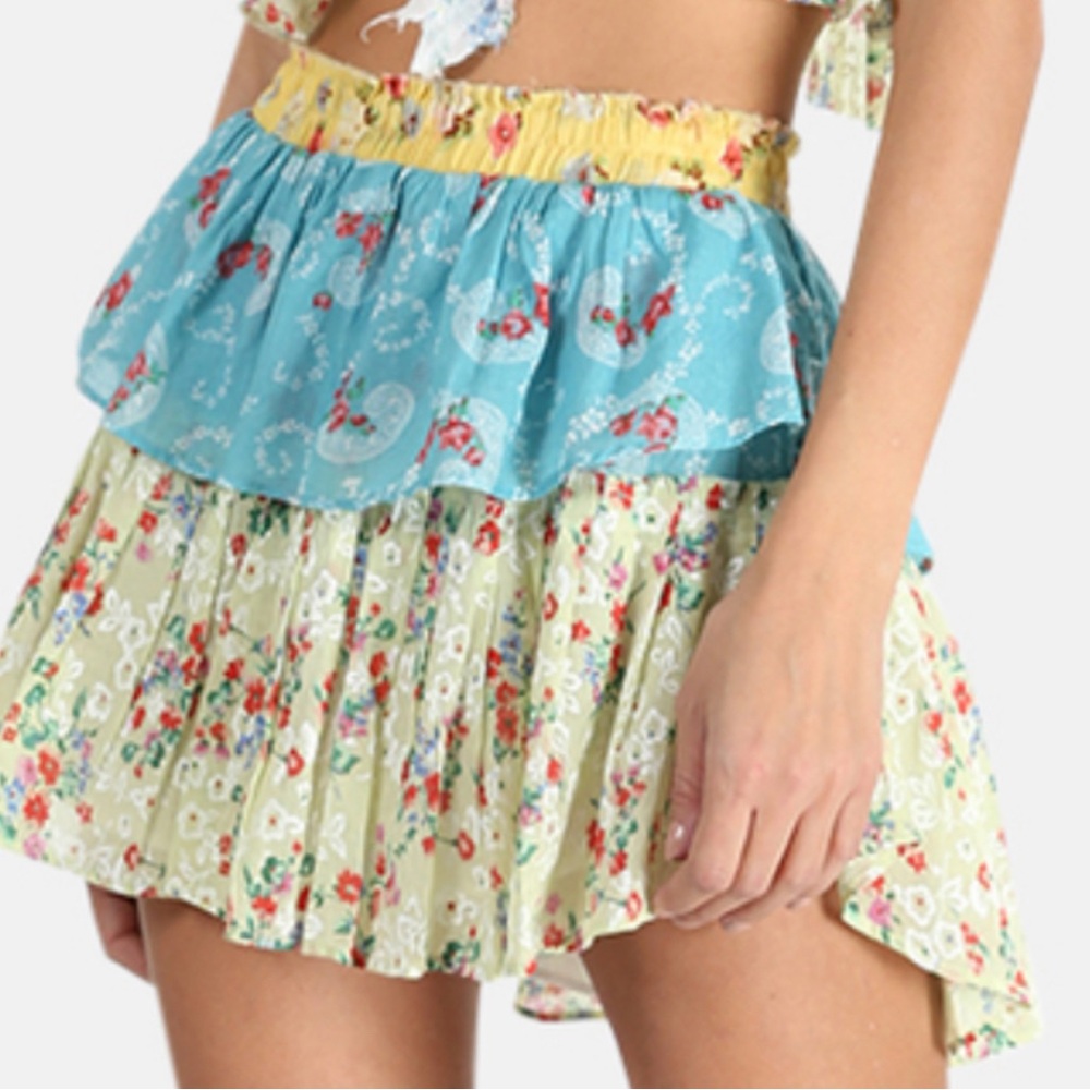 Love Shack Fancy ruffle mini skirt